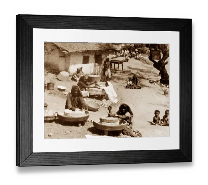 Framed Print : India - Village near Mount Abu early 1900s Framed Print : India - Village near Mount Abu early 1900s