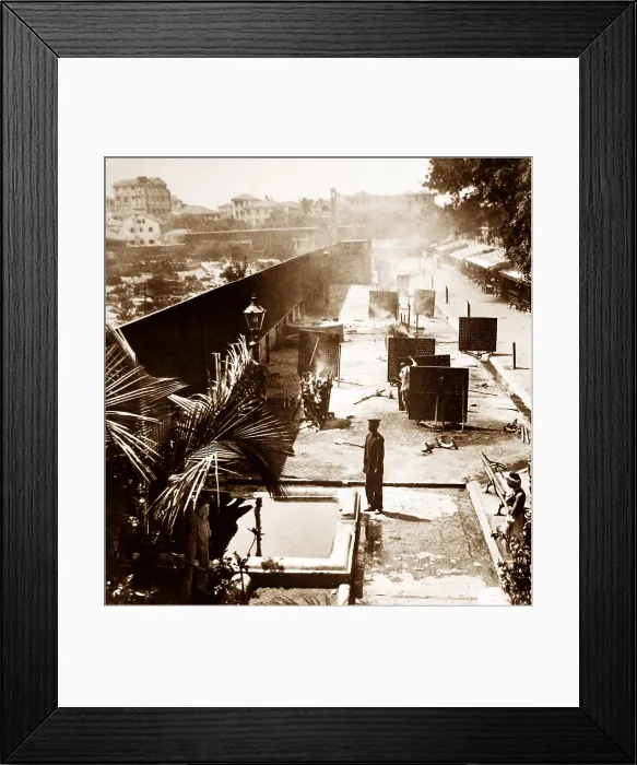 Framed Print : India Bombay - cremating the dead early 1900s Framed Print : India Bombay - cremating the dead early 1900s