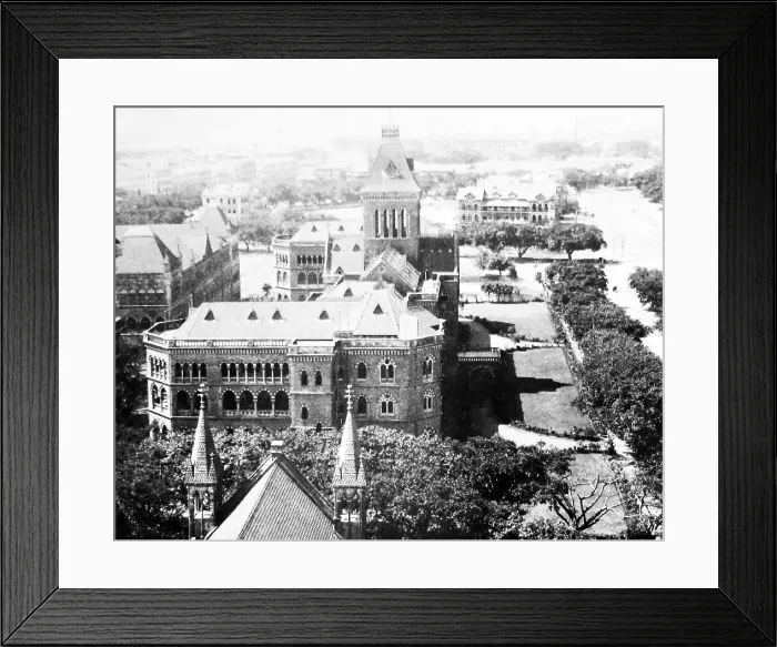 Framed Print : India - Bombay from Rajabai Tower early 1900s Framed Print : India - Bombay from Rajabai Tower early 1900s