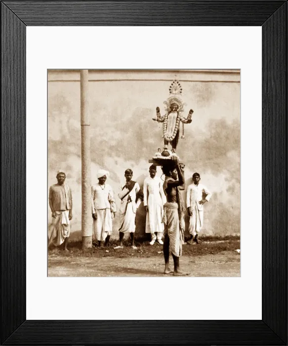 Framed Print : India - Calcutta - Hindu Goddess Kali early 1900s Framed Print : India - Calcutta - Hindu Goddess Kali early 1900s