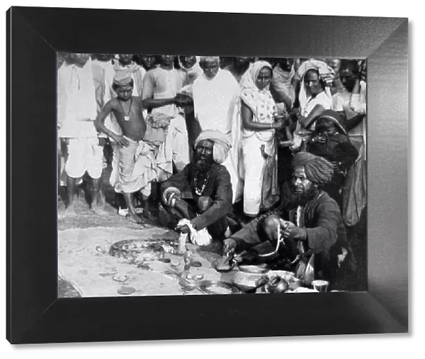 India - Calcutta snake charmers early 1900s