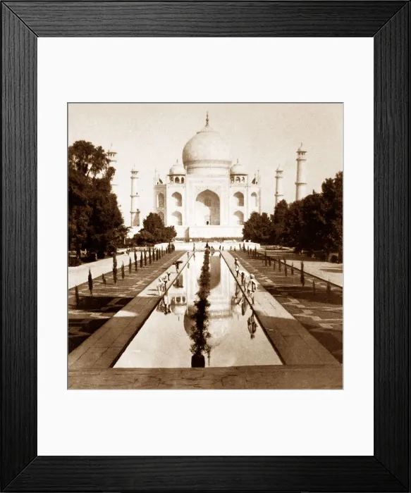 Framed Print : India - Taj Mahal Agra early 1900s Framed Print : India - Taj Mahal Agra early 1900s