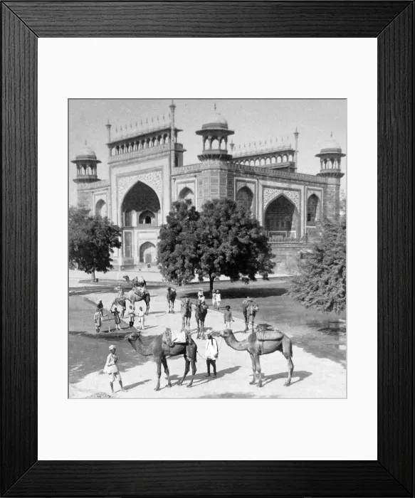 Framed Print : India - Taj Mahal Agra early 1900s Framed Print : India - Taj Mahal Agra early 1900s