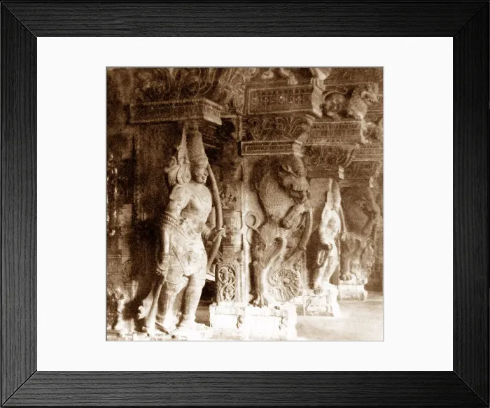 Framed Print : India - Madurai Temple early 1900s Framed Print : India - Madurai Temple early 1900s