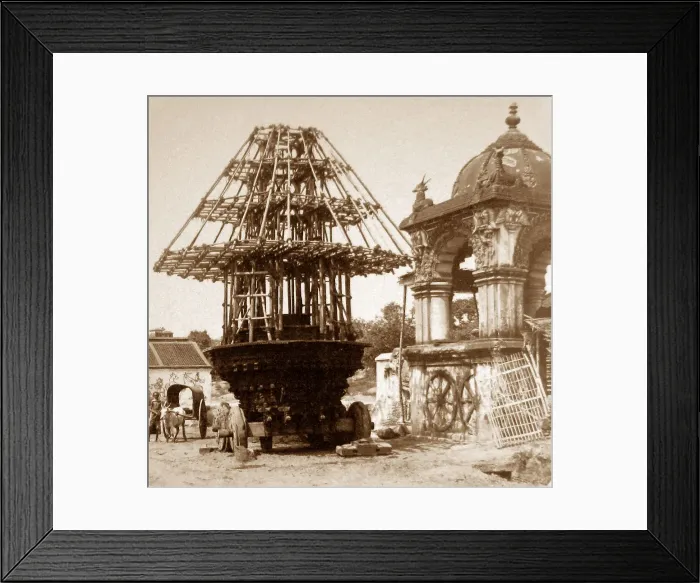 Framed Print : India - Thanjavur Car of Jagannath early 1900s Framed Print : India - Thanjavur Car of Jagannath early 1900s