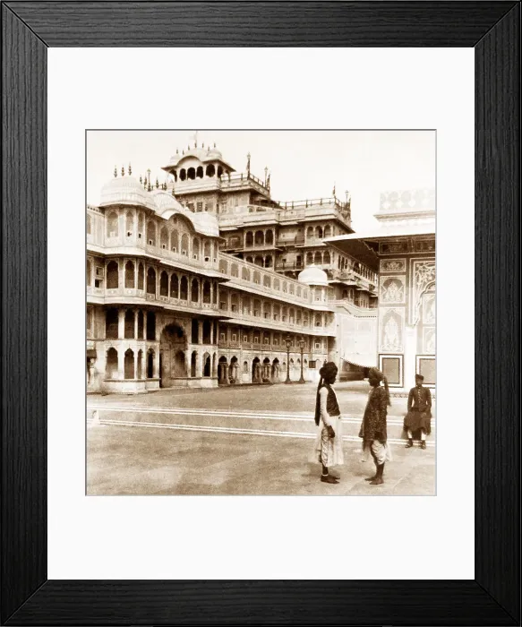 Framed Print : India - Palace of HH Maharaja of Jeypore early 1900s Framed Print : India - Palace of HH Maharaja of Jeypore early 1900s