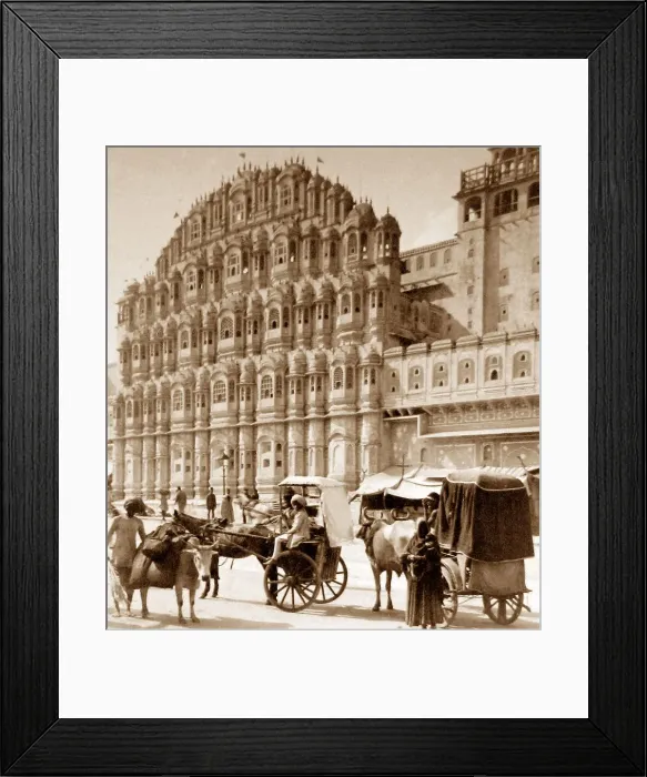 Framed Print : India - Palace of the Winds Jeypore early 1900s Framed Print : India - Palace of the Winds Jeypore early 1900s