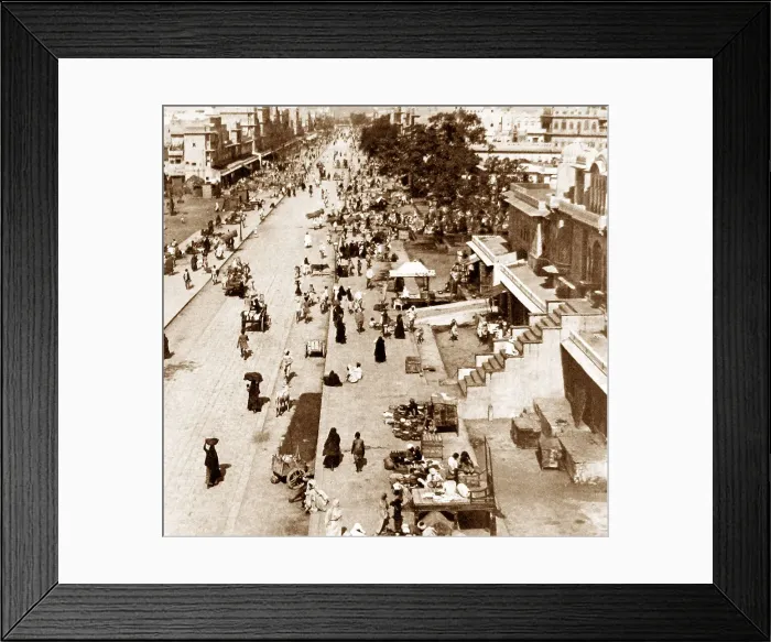 Framed Print : India - Jauhri Bazaar Jeypore early 1900s Framed Print : India - Jauhri Bazaar Jeypore early 1900s