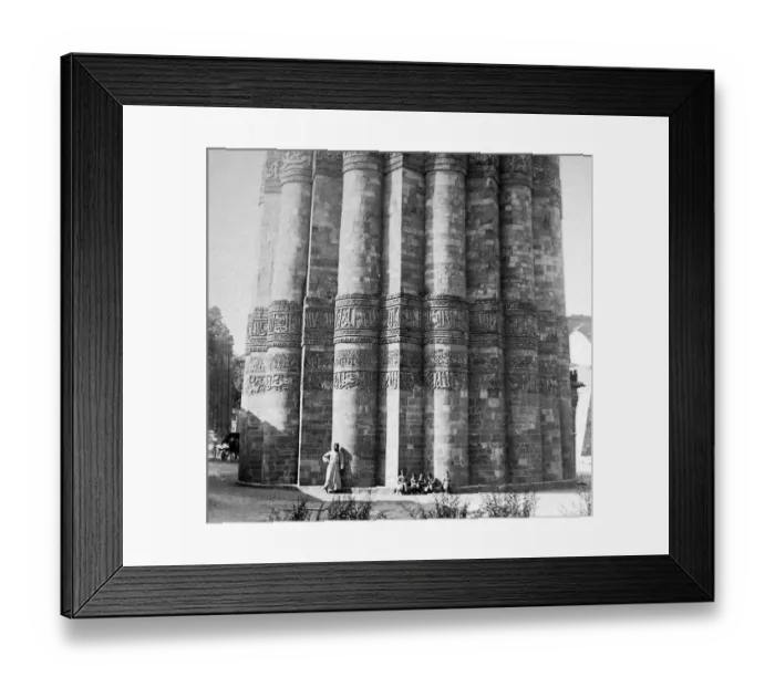 Framed Print : India Qutb Minar Delhi early 1900s Framed Print : India Qutb Minar Delhi early 1900s