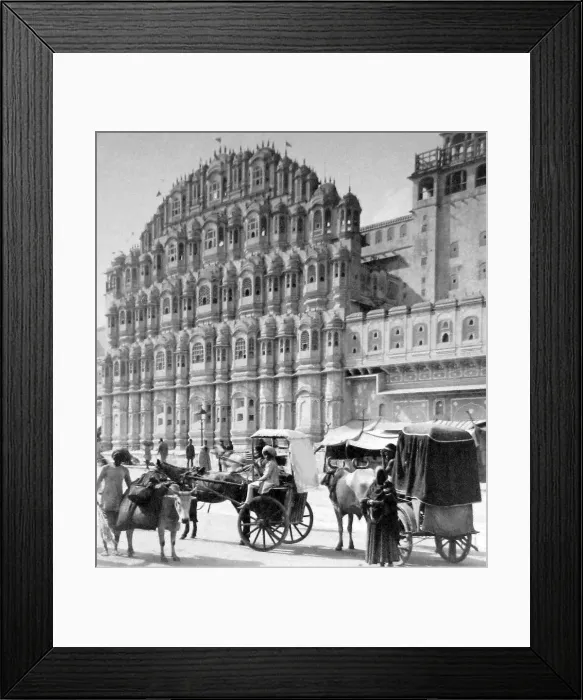 Framed Print : India - Palace of the Winds Jeypore early 1900s Framed Print : India - Palace of the Winds Jeypore early 1900s