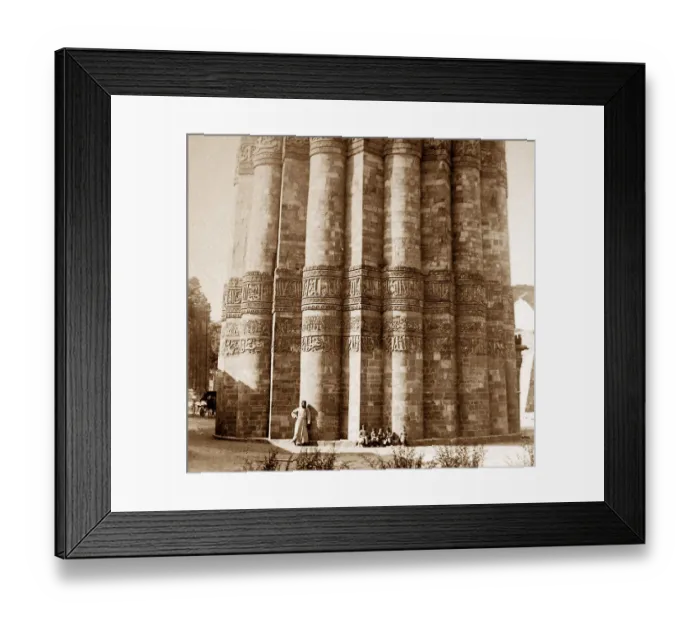 Framed Print : India Qutb Minar Delhi early 1900s Framed Print : India Qutb Minar Delhi early 1900s