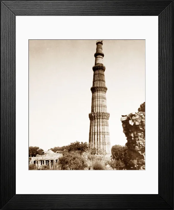 Framed Print : India - Qutb Minar Delhi early 1900s Framed Print : India - Qutb Minar Delhi early 1900s