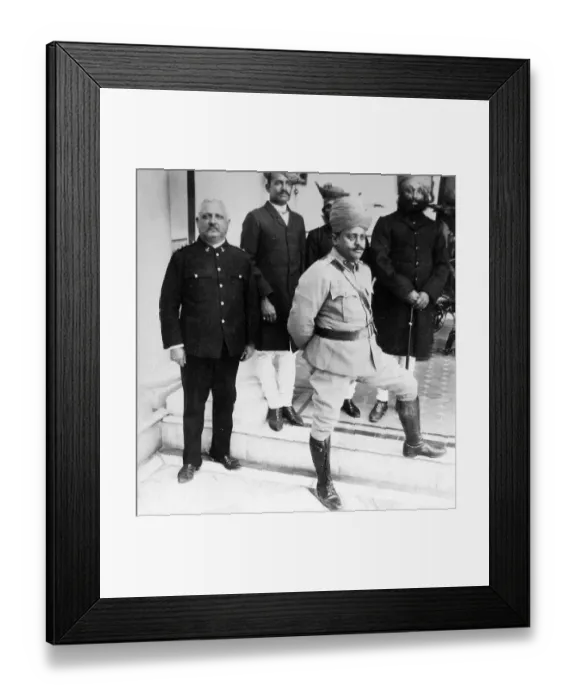 Framed Print : India - HH Maharaja of Gwalior early 1900s Framed Print : India - HH Maharaja of Gwalior early 1900s