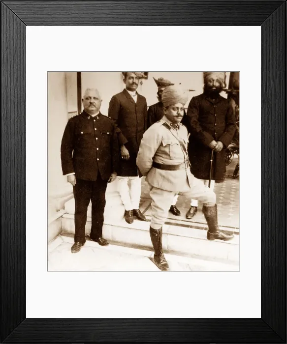 Framed Print : India - HH Maharaja of Gwalior early 1900s Framed Print : India - HH Maharaja of Gwalior early 1900s