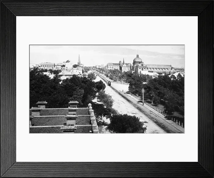 Framed Print : North Terrace Adelaide Australia early 1900s Framed Print : North Terrace Adelaide Australia early 1900s