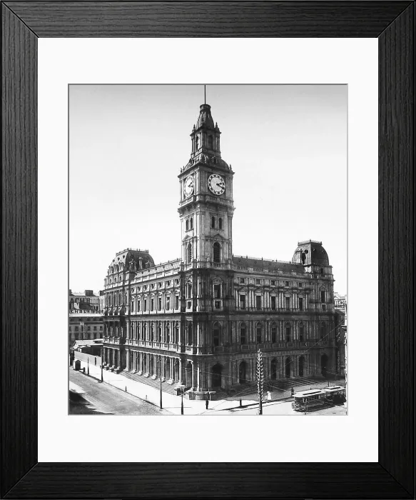 Framed Print : General Post Office Melbourne Victoria Australia early 1900s Framed Print : General Post Office Melbourne Victoria Australia early 1900s