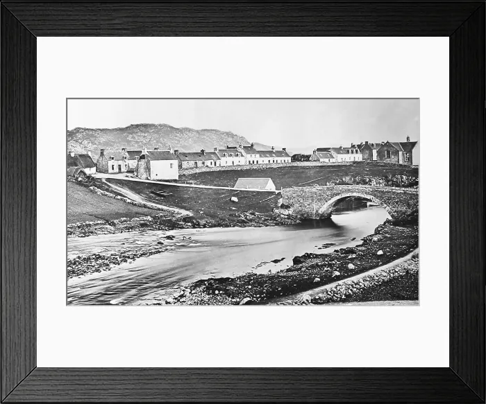 Framed Print : Poolewe Scotland Victorian period Framed Print : Poolewe Scotland Victorian period