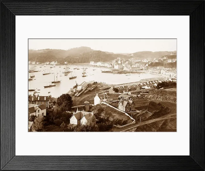 Framed Print : Panorama of Oban Bay, Scotland Framed Print : Panorama of Oban Bay, Scotland