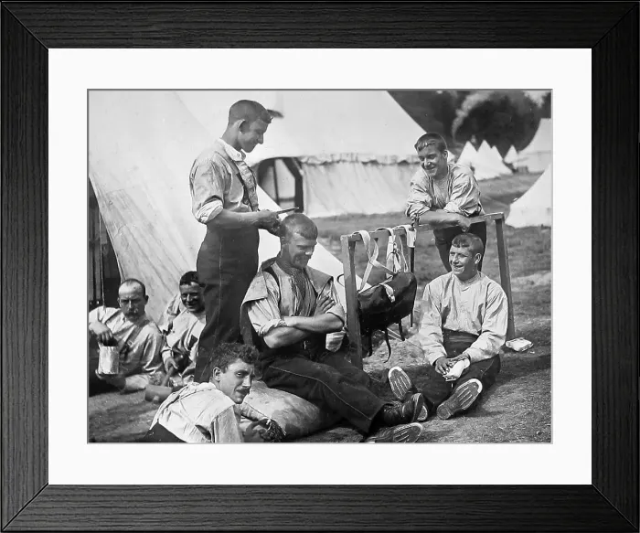 Framed Print : British Army Camp Victorian period Framed Print : British Army Camp Victorian period