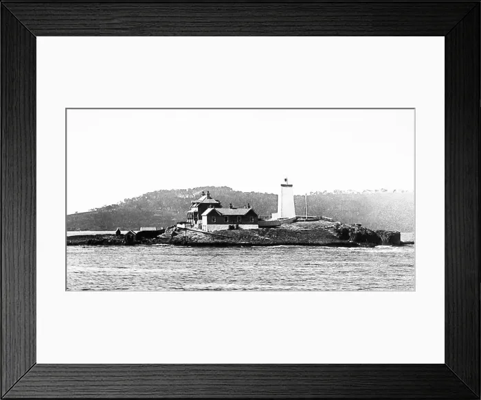 Framed Print : Tasmania Derwent Lighthouse pre-1900 Framed Print : Tasmania Derwent Lighthouse pre-1900