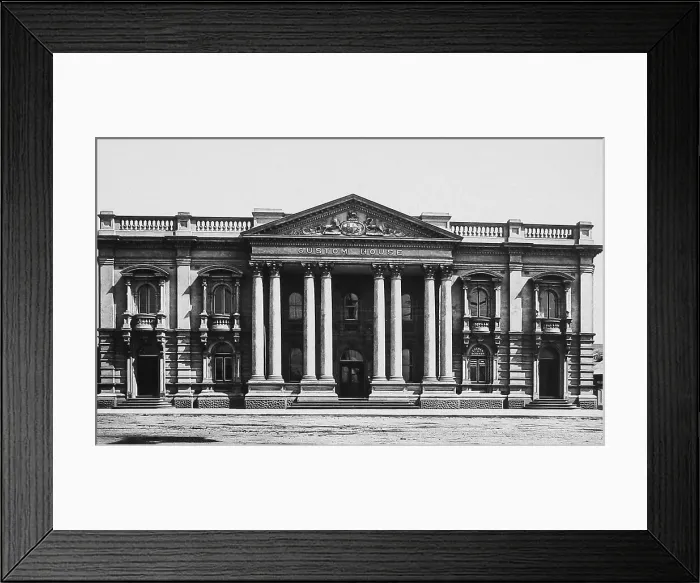 Framed Print : Tasmania Launceston Custom House pre-1900 Framed Print : Tasmania Launceston Custom House pre-1900