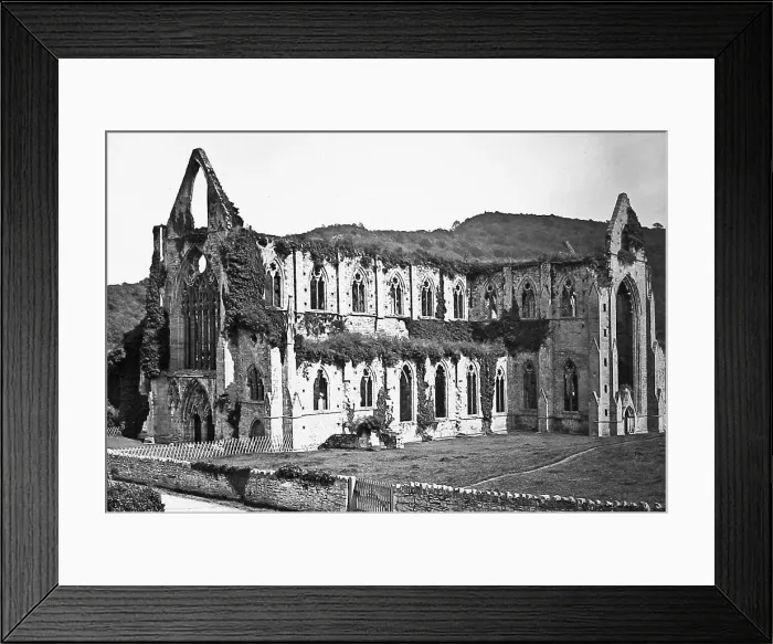Framed Print : Tintern Abbey Victorian period Framed Print : Tintern Abbey Victorian period