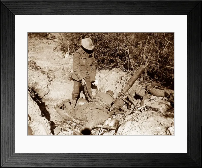 Framed Print : Capture of Meteren, 19th July 1918 Framed Print : Capture of Meteren, 19th July 1918