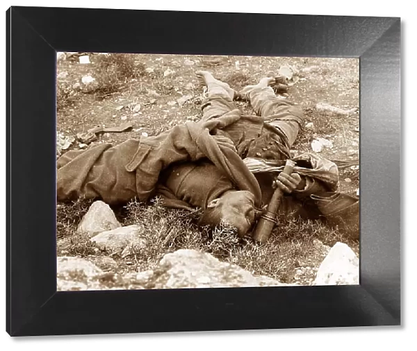 Dead Turkish soldier, Tell El-Ful, 26th Dec 1917