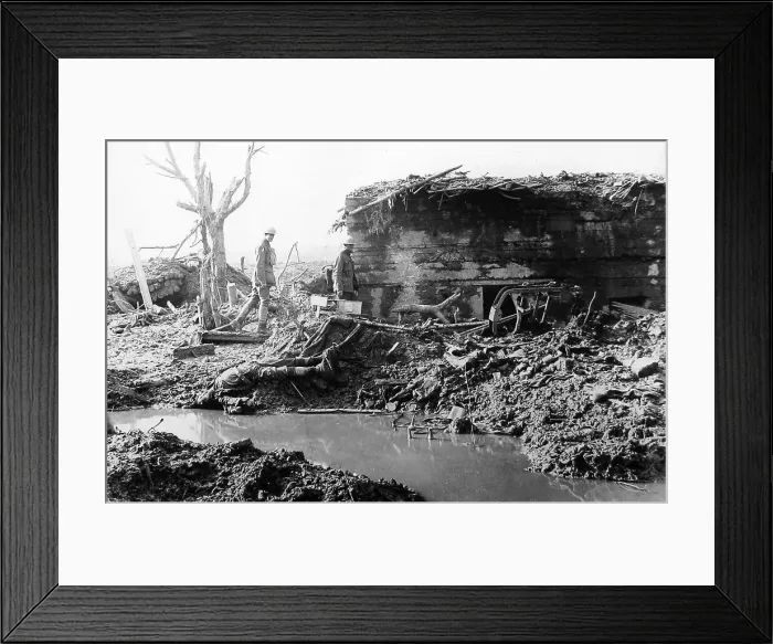 Framed Print : Garter Point Ypres Belgium 24th October 1917 WW1 Framed Print : Garter Point Ypres Belgium 24th October 1917 WW1