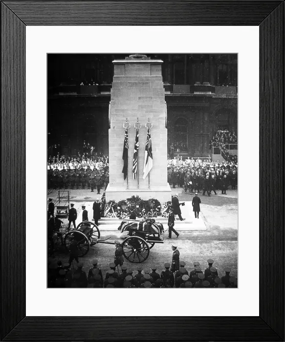 Framed Print : Cortege of the Unknown Warrior passing the Cenotaph Framed Print : Cortege of the Unknown Warrior passing the Cenotaph