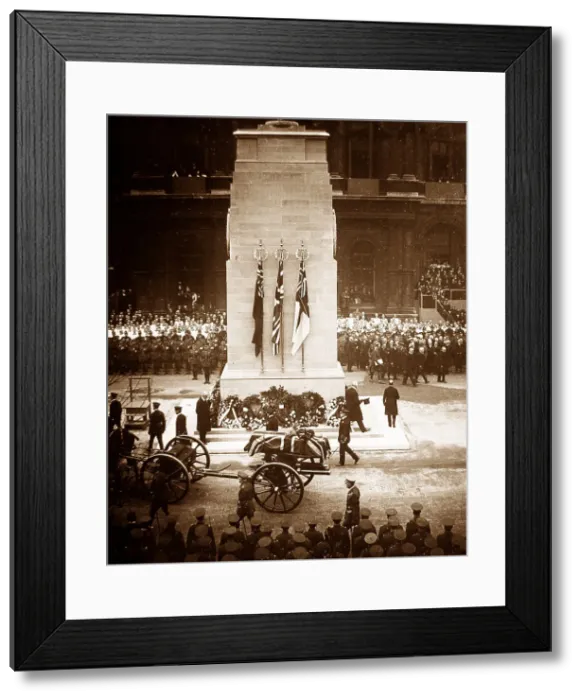 Framed Print : Cortege of the Unknown Warrior passing the cenotaph Framed Print : Cortege of the Unknown Warrior passing the cenotaph
