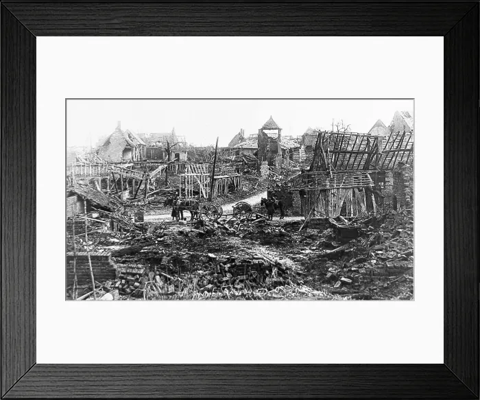 Framed Print : Misery Village France WW1 Framed Print : Misery Village France WW1