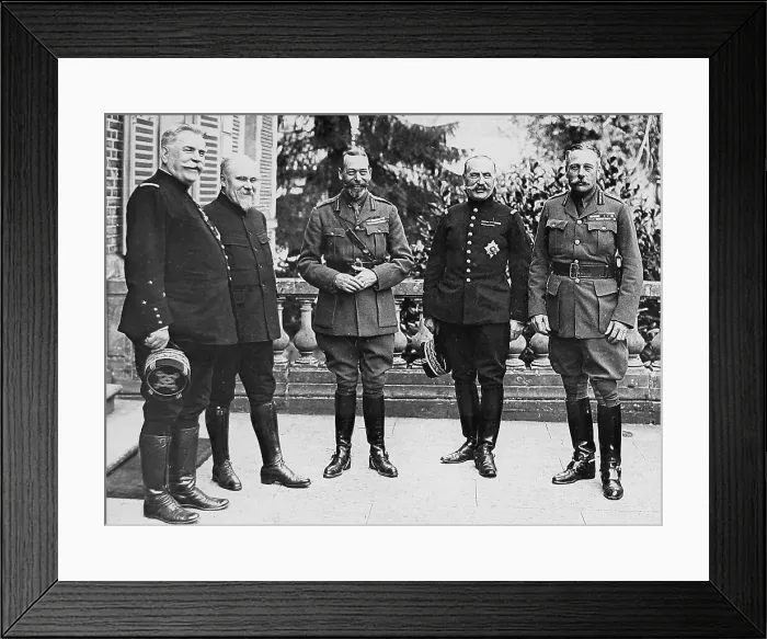 Framed Print : King George V President Poincare Sir Douglas Haig Framed Print : King George V President Poincare Sir Douglas Haig