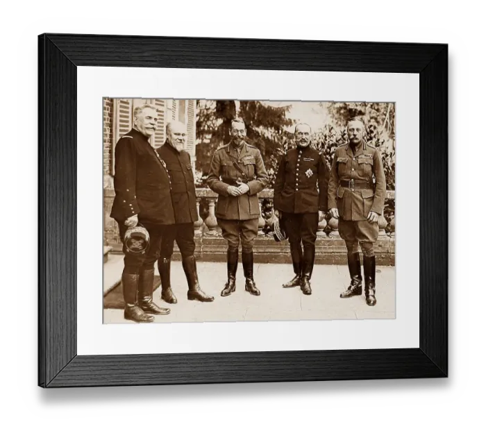 Framed Print : King George V, President Poincare, Sir Douglas Framed Print : King George V, President Poincare, Sir Douglas