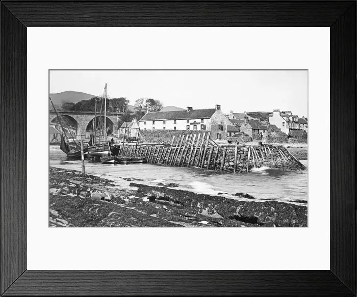 Framed Print : Crusoe Hotel Largo Scotland Victorian period Framed Print : Crusoe Hotel Largo Scotland Victorian period