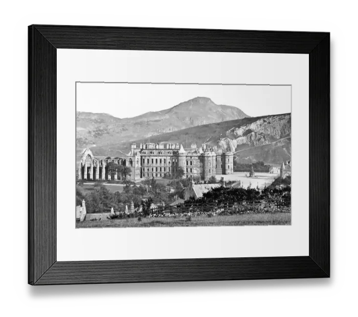 Framed Print : Holyrood Palace Edinburgh Scotland Victorian period Framed Print : Holyrood Palace Edinburgh Scotland Victorian period