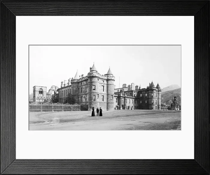 Framed Print : Holyrood Palace Edinburgh Scotland Victorian period Framed Print : Holyrood Palace Edinburgh Scotland Victorian period