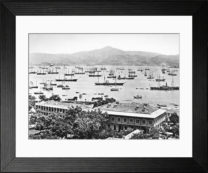 Framed Print : Hong Kong Harbour Victorian period Framed Print : Hong Kong Harbour Victorian period