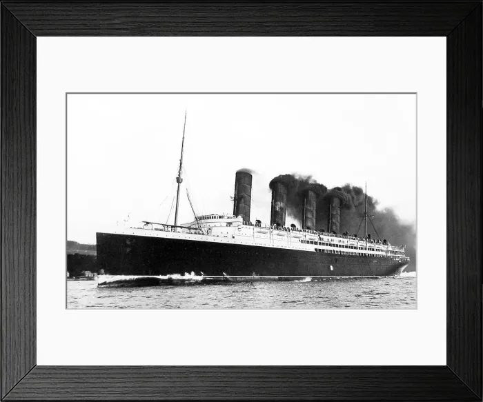 Framed Print : RMS Lusitania Framed Print : RMS Lusitania