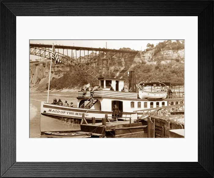 Framed Print : Niagara Falls Maid of the Mist probably early 1900s Framed Print : Niagara Falls Maid of the Mist probably early 1900s