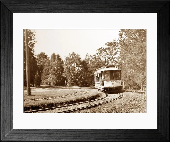Framed Print : Niagara Gorge Belt Line probably early 1900s Framed Print : Niagara Gorge Belt Line probably early 1900s