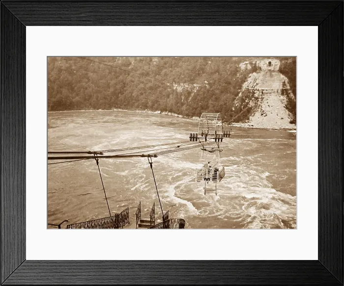 Framed Print : Niagara Falls whirlpool rapids cage ride, USA Framed Print : Niagara Falls whirlpool rapids cage ride, USA