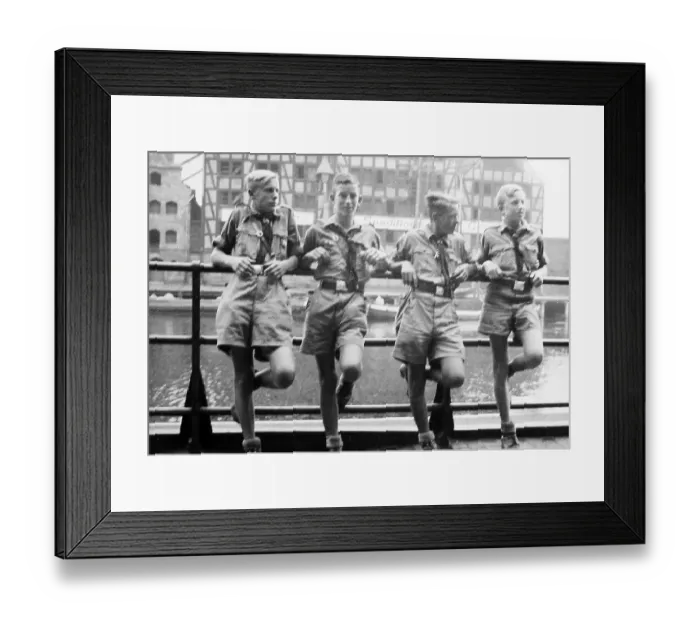Framed Print : German boys Hilter Youth probably 1930s Framed Print : German boys Hilter Youth probably 1930s
