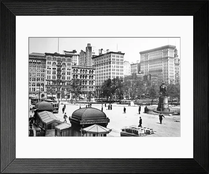 Framed Print : Union Square New York probably early 1900s
