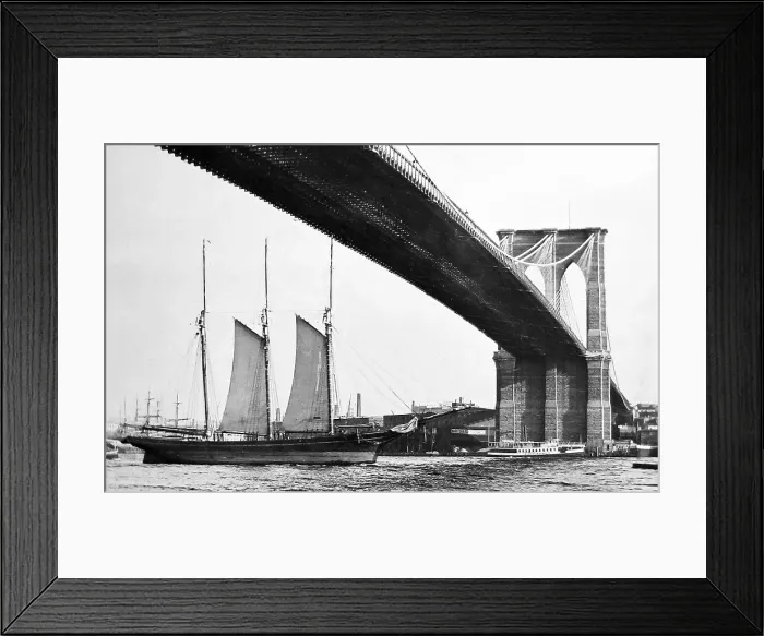 Framed Print : Brooklyn Bridge, New York, USA Framed Print : Brooklyn Bridge, New York, USA