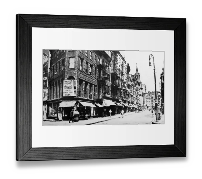 Framed Print : Mott Street Chinatown New York Victorian period Framed Print : Mott Street Chinatown New York Victorian period