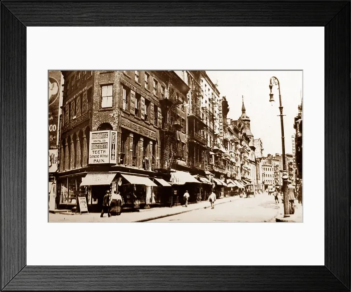 Framed Print : Mott Street Chinatown, New York, USA Framed Print : Mott Street Chinatown, New York, USA