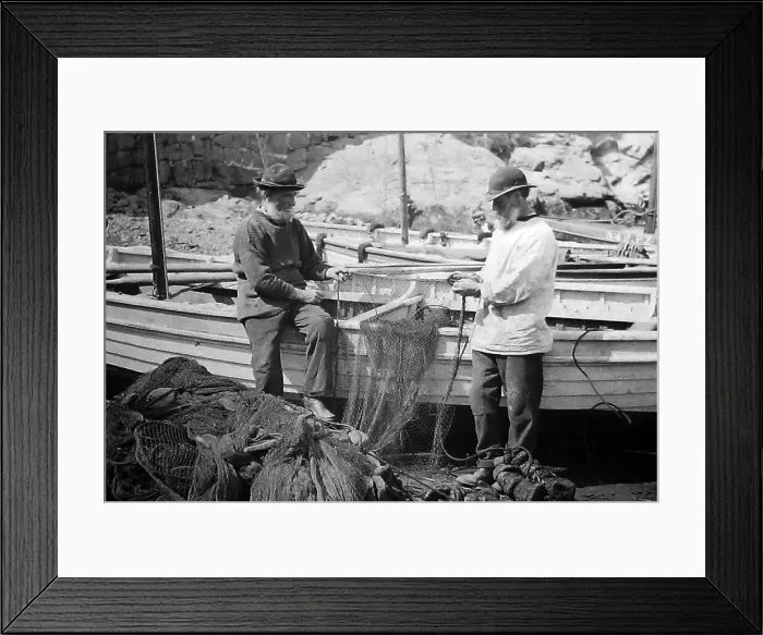 Framed Print : Newlyn Cornwall Victorian period Framed Print : Newlyn Cornwall Victorian period