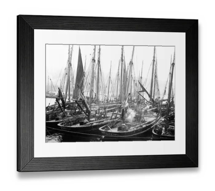 Framed Print : Newlyn Cornwall Victorian period Framed Print : Newlyn Cornwall Victorian period