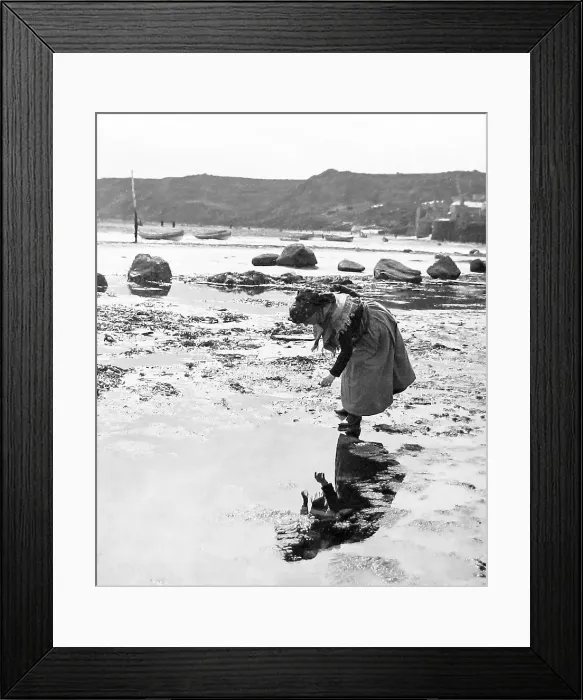 Framed Print : Newlyn Cornwall Victorian period Framed Print : Newlyn Cornwall Victorian period